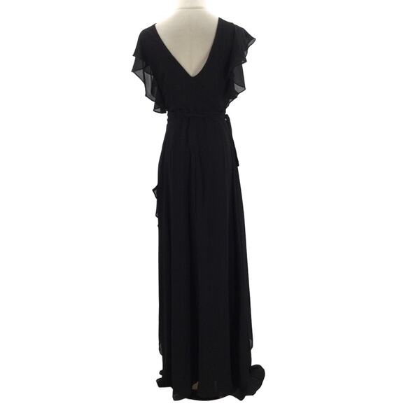Lulu's XL Ravishing Charm Black Ruffled Wrap High-Low Maxi Dress
NEW B69 - Picture 4 of 10